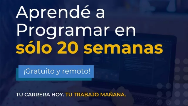 Capacitación virtual, gratuita e intensiva para formar programadores (las inscripciones están abiertas)