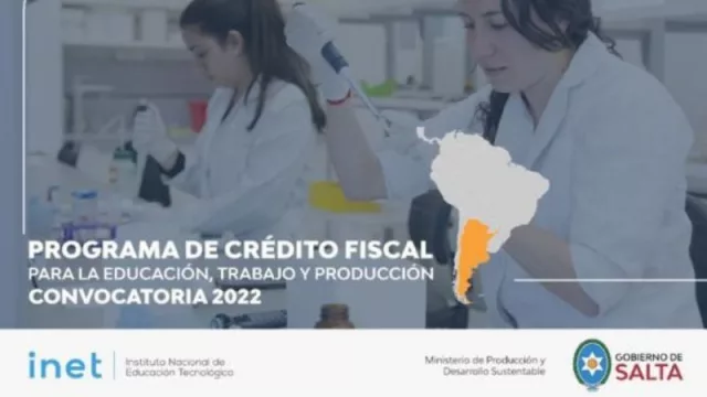 Convocatoria para acceder al crédito fiscal para la educación, trabajo y producción (aprovechá, estás a tiempo)