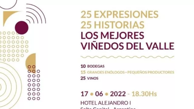 Calchaquí Tasting: para disfrutar los vinos del valle y aprender sobre los terruños que le dan identidad (primer encuentro)