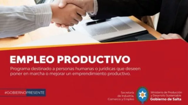 Más de 6.000 pedidos de préstamos no reembolsables (Programa Empleo Productivo)