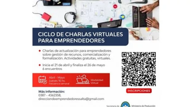 Sigue el ciclo de charlas virtuales de capacitación para emprendedores (te podés sumar)
