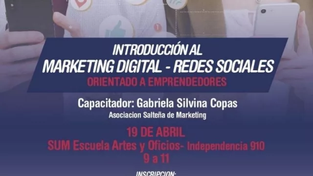 ¡Es hoy! Charla de introducción al marketing digital y redes sociales para emprendedores