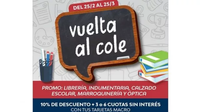 Más de 120 comercios adhirieron a la promo Vuelta al Cole (se suman beneficios)