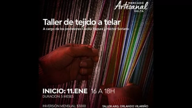 Aprender a tejer en telar ya es una alternativa laboral: Dictarán un curso de cinco meses
