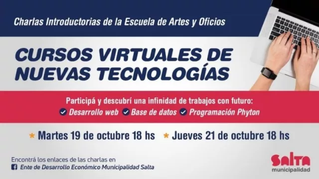 ¿Querés capacitarte en Tecnologías de la Información? La Municipalidad ofrece cursos virtuales gratuitos
