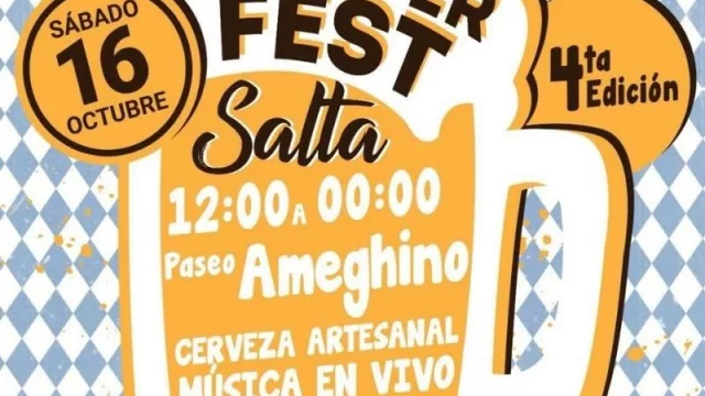 Este sábado se vivirá el Oktoberfest en Salta con la participación de 20 productores locales de cerveza artesanal