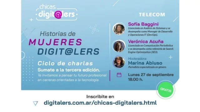 Telecom presenta su tercera edición del ciclo de charlas mujeres digit@lers