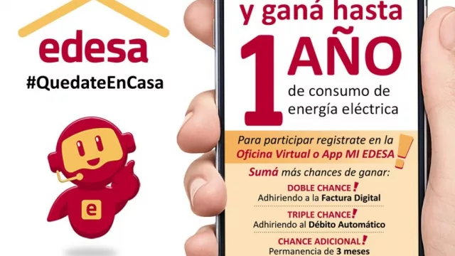 Se viene el primer sorteo en el que EDESA regalará hasta un año de consumo de energía