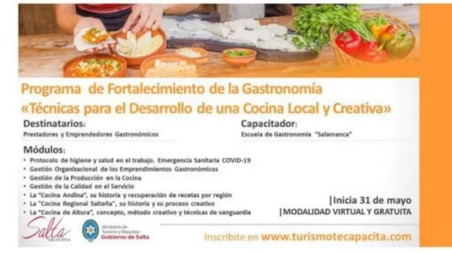 El lunes inicia el Programa de "Técnicas para el desarrollo de una cocina local y creativa"