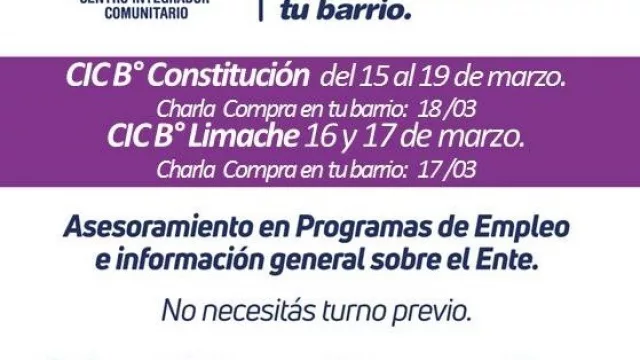 La Municipalidad lleva las charlas para emprendedores a distintos barrios de la ciudad