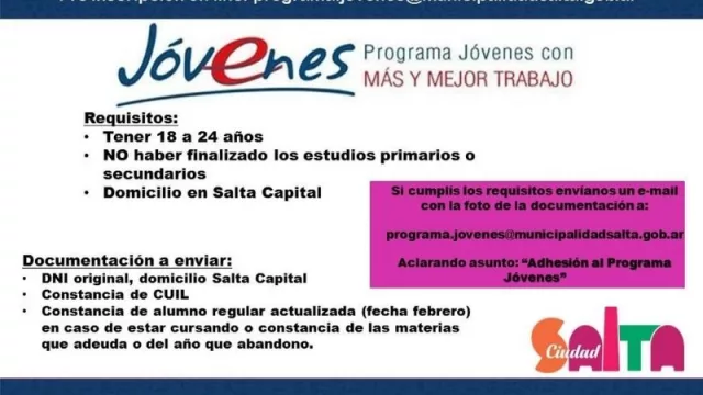 ¿Tenés entre 18 y 24 años y no terminaste tus estudios? No dejés pasar esta info