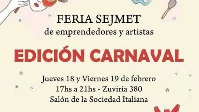 ¡Que siga la fiesta! El grupo de emprendedores Sejmet te espera en una feria a puro Carnaval