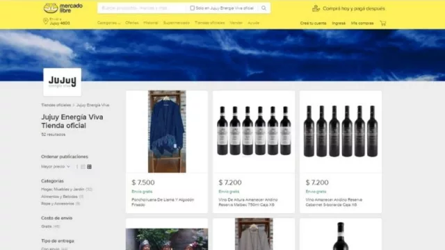 Tienda Jujuy Energía Viva en MercadoLibre: ¿ya la viste y sumaste tus productos?