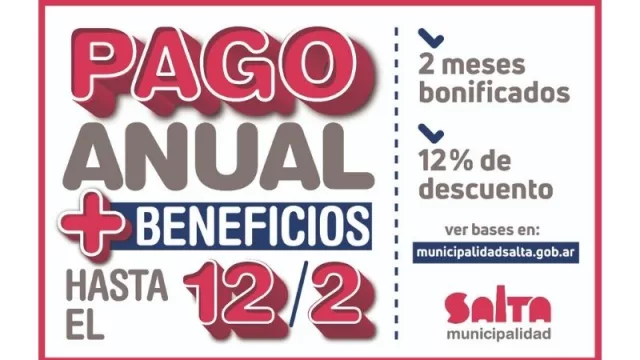 Con el pago anual, que arrancó ayer, te podés ahorrar hasta dos meses de impuestos Municipales