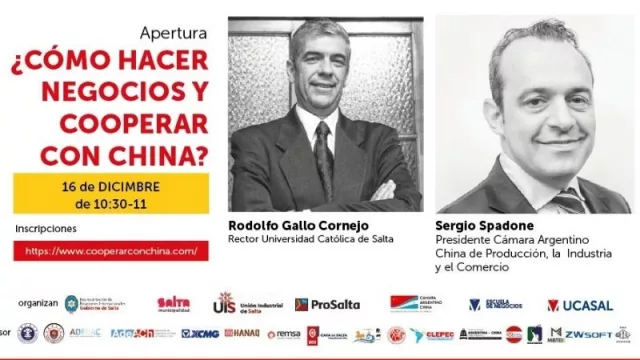 Organizada por la UCASAL, habrá un Maratón de exposiciones virtuales sobre negocios y cooperación con China