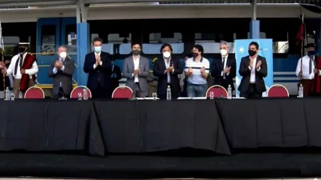 Sáenz, Massa y Meoni anunciaron inversiones en el ferrocarril en territorio salteño por 40.000 millones de pesos