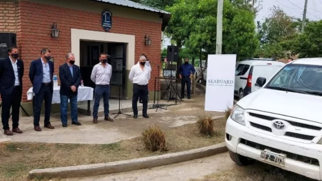 Otra importante donación de Seaboard: entregó un móvil policial para Hipólito Yrigoyen
