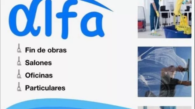 ¿Necesitás una mano con la limpieza de tu empresa? Los chicos de ALFA la tienen re clara