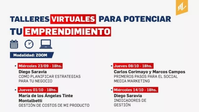 ¿Sos emprendedor? Arrancó el ciclo de Talleres “Potenciar emprendimientos”