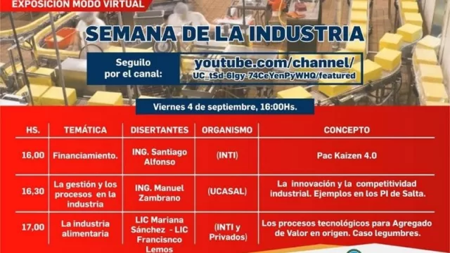 Culmina la Semana de la Industria con una serie de exposiciones en modo virtual