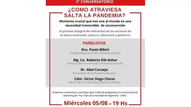 Segundo encuentro del Conversatorio ¿Cómo atraviesa Salta la Pandemia?