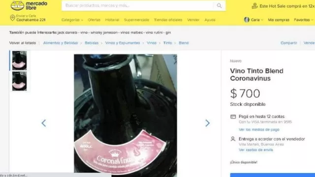 “Coronavinus”: una genialidad que de $ 200 saltó a $ 700 en ML