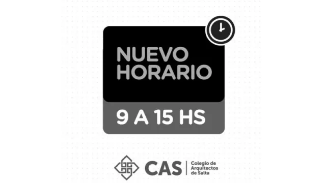 ¡Atentos! Nuevo horario de atención del Colegio de Arquitectos de Salta 
