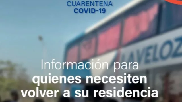 La Veloz del Norte evalúa realizar traslados de excepción en los próximos días