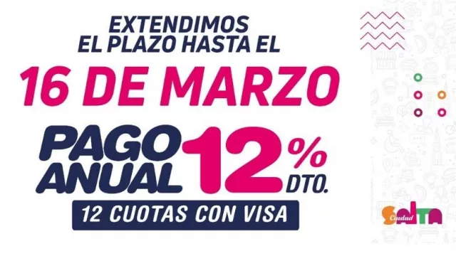 Arranca hoy la última semana para adherir al Pago Anual de impuestos municipales