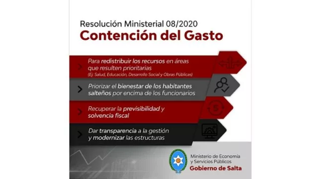 El ajuste y la contención del gasto van tomando forma en el Gobierno Provincial