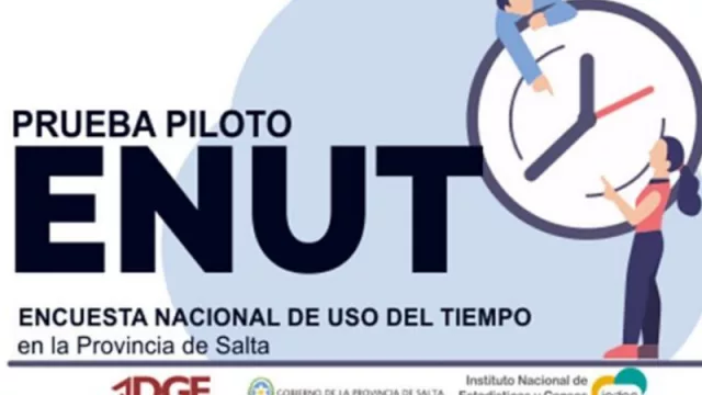 ¿Cuánto tiempo invierten los salteños en las tareas cotidianas? En Salta lo van a medir con una encuesta