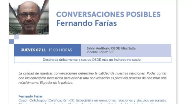 OSDE invita al ciclo “Transformaciones internas: emociones y relaciones”