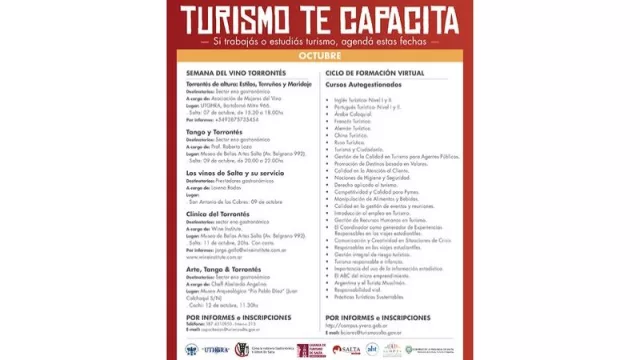 Continúan los cursos gratuitos destinados al sector turístico