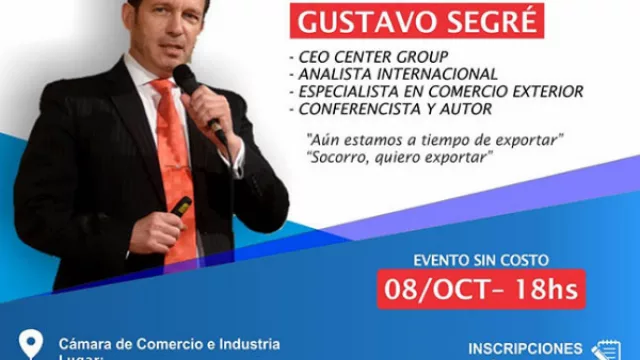 El especialista Gustavo Segré brindará una conferencia sobre cómo exportar a Brasil y otros mercados
