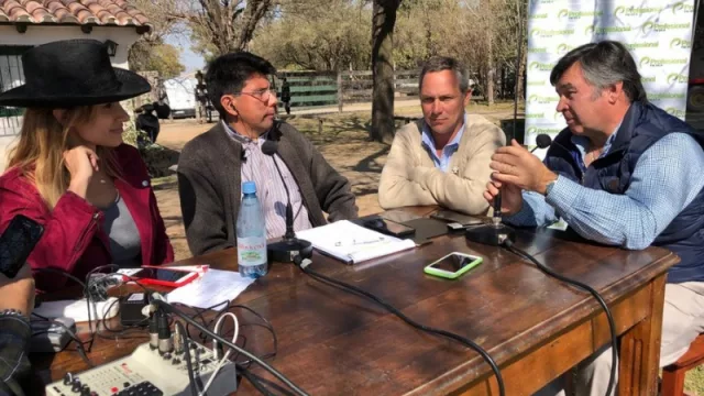 En la Expo Rural, García del Río y Pellegrina hablaron de política, dólares, granos y veganismo