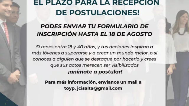 JCI busca a los diez jóvenes sobresalientes de Salta