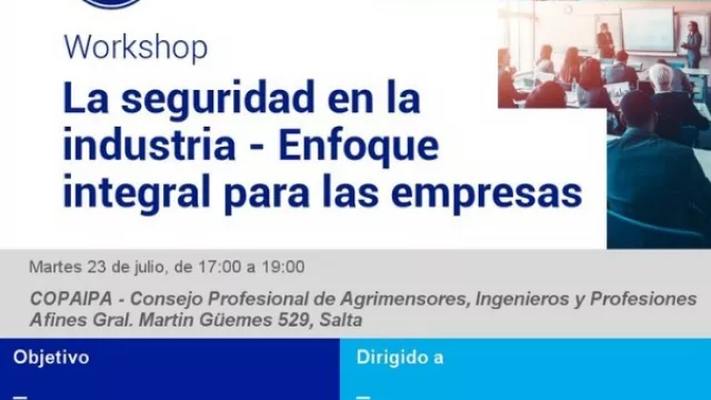 Workshop: la seguridad en la industria, un enfoque integral para las empresas