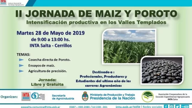 Atención productores: se vienen las II Jornadas de Maíz y Poroto en Salta