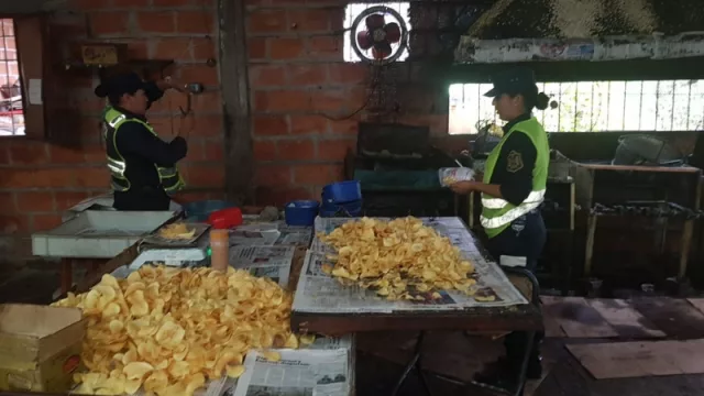 ¡Un verdadero asco! Clausuraron una fábrica clandestina de papas fritas en San Luis