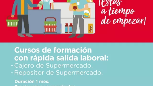 Dictarán dos cursos con rápida salida laboral: repositor y cajero de supermercados