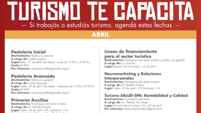 ¿Tenés un emprendimiento turístico y estás buscando capacitación? 