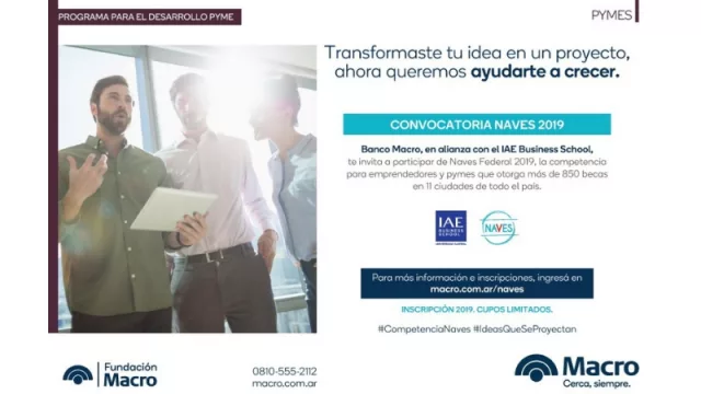 Por quinto año, el Banco Macro y el IAE lanzaron la competencia Naves