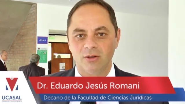 Eduardo Romani es el nuevo decano de la Facultad de Ciencias Jurídicas de la UCASAL
