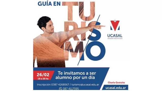 ¡Mirá, mirá! La UCASAL te invita hoy a estudiar Turismo por un día