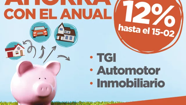 Hoy es el último día para hacer el Pago Anual de tributos municipales, con un descuento del 12%