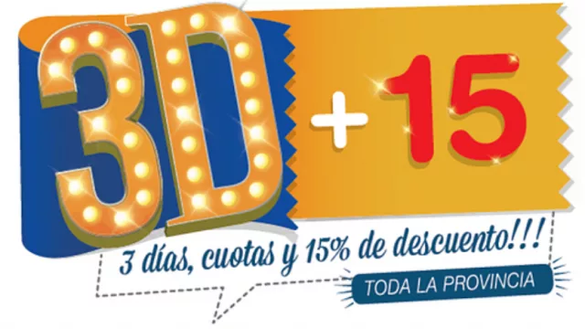 Para aprovechar: la Promo 3D+15 continúa durante todo diciembre y enero