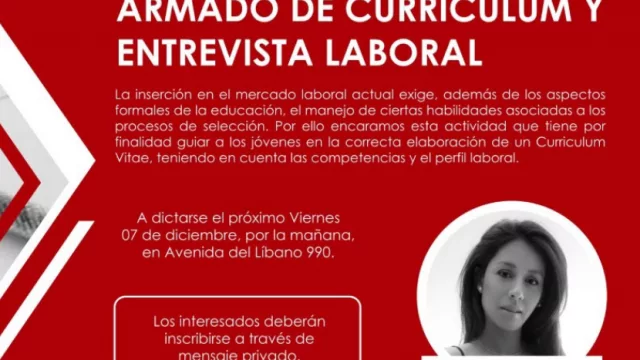 Aprovechá este taller gratuito de armado de currículum y entrevista laboral