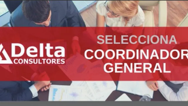 ¡Oportunidad! Delta consultores selecciona coordinador general