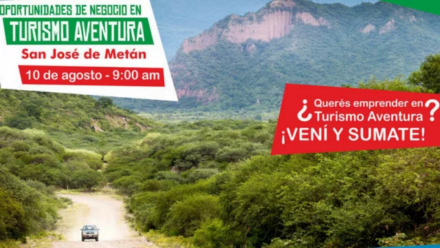 En Metán dictarán hoy un taller sobre “Oportunidades de Negocios en Turismo Aventura”