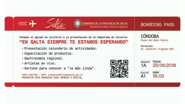 Salta presentará hoy en Córdoba su oferta turística para las vacaciones de invierno